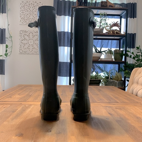 HUNTER Original Tall Boots in Hunter Green size US 7 - Picture 5 of 10